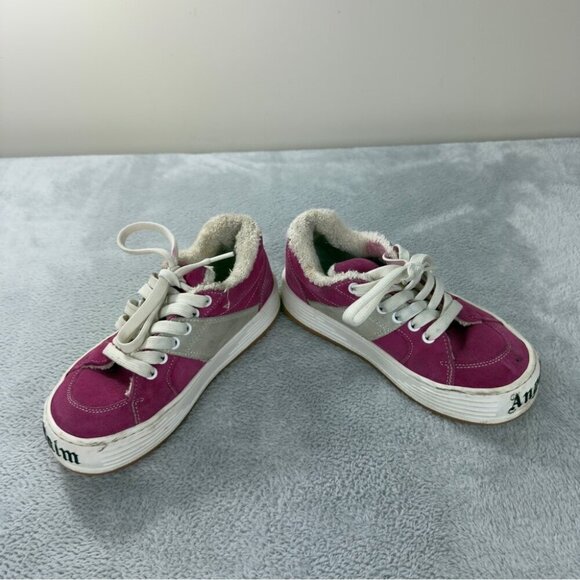 Palm Angels Snow Low Top Pink Suede Chunky Sneakers Women's Size 3 US/2 UK/36 EU - Picture 7 of 14